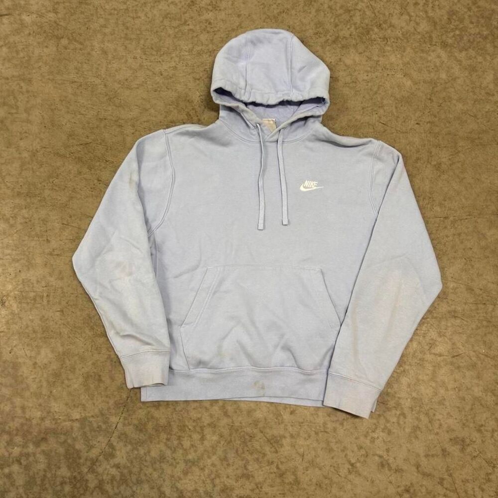 Nike Men's Blue and Purple Hoodie